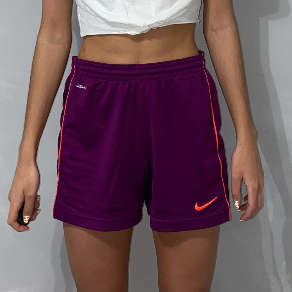 Fuchsia Nike Athletic Shorts with Pink Details